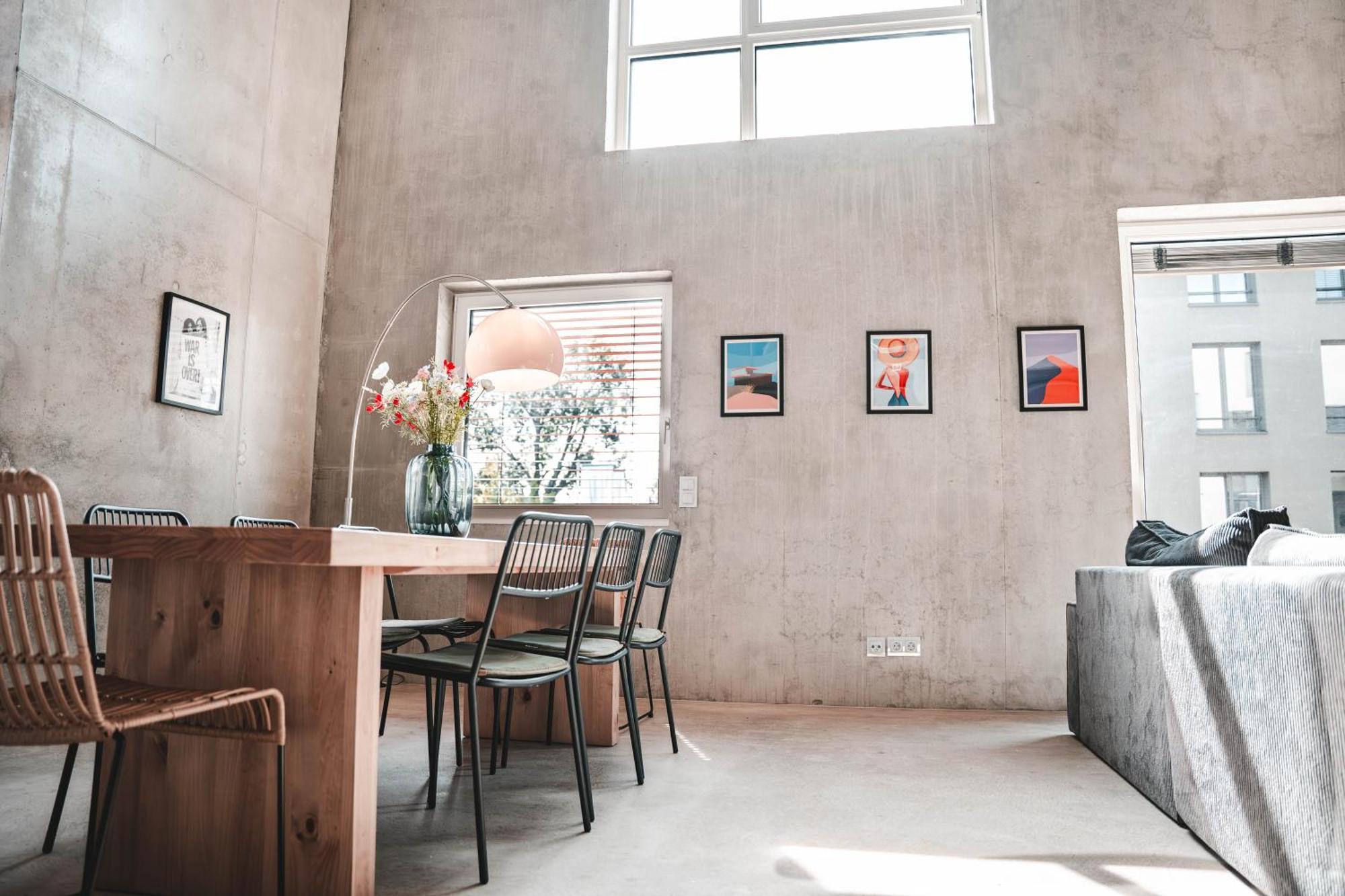 Ferienwohnung Sunset Club - Loft - 155 M2 Sichtbeton - Zentral Memmingen Exterior foto